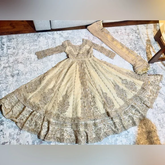 Pakistani/Indian Beautiful reception wedding bridal dress - Picture 3 of 17